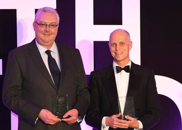 Hospital Doctor of the Year Chris Philips (left) and Richard Ellis.