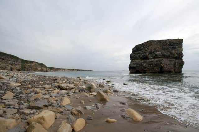 Marsden Rock at Marsden Bay, Tyne & Wear.