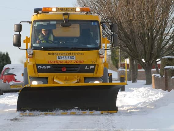 A gritter out in Jarrow during a previous winter