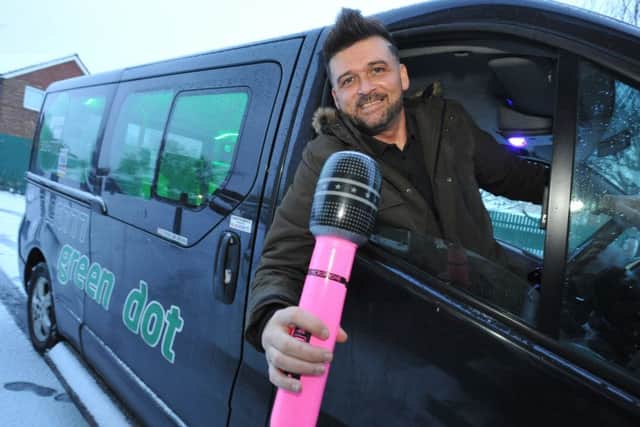 Green Dot Taxis Simon Oliver, has created Cabbie Karaoke for his customers.