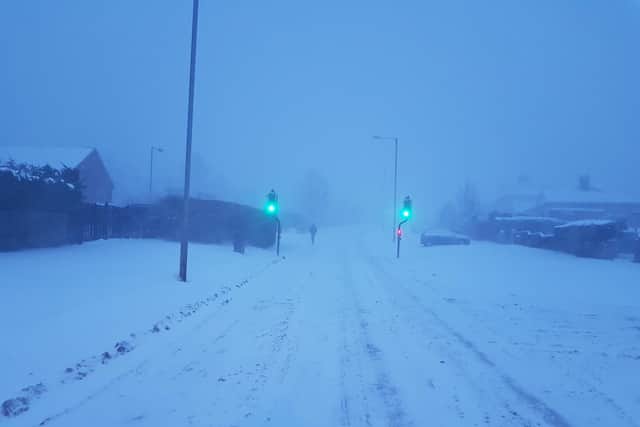 Coaley Lane, Newbottle, Houghton-le-Spring at 7am today. Pic: Neil Scott.