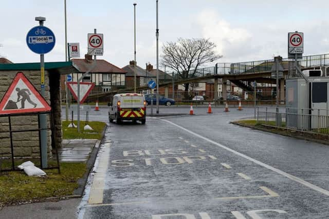 The bus lane close to the junction of Edinburgh Road and Newcastle Road. Picture by FRANK REID