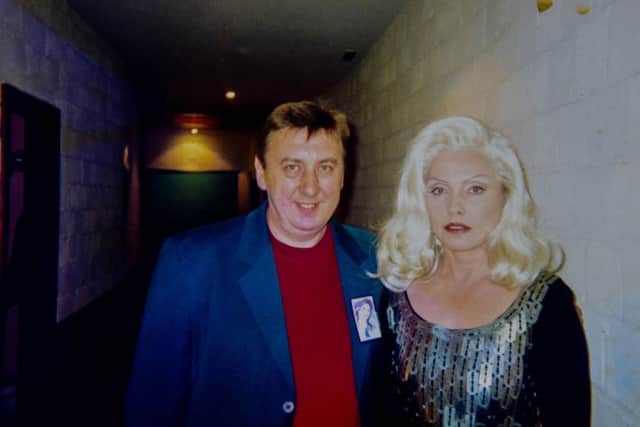 Bob Overton pictured with Debbie Harry