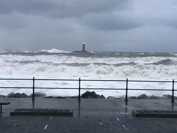 People are being warned to stay away from the coast due to flooding fears.