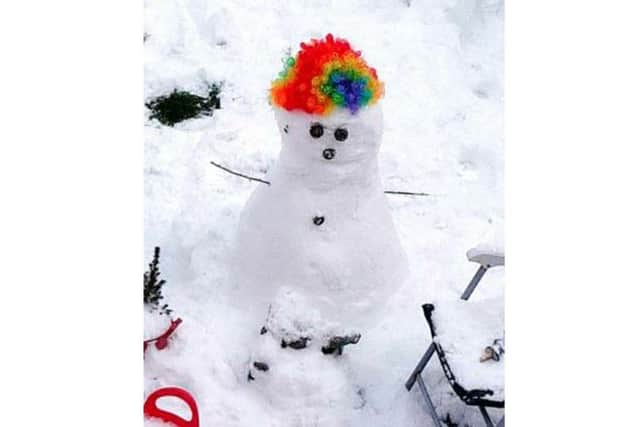 This snowman, sent in by Neil Smith, wouldn't pass the 'perfect' test.
