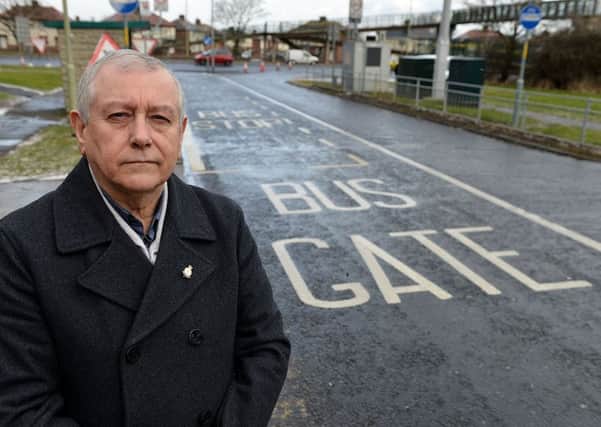 Ralph Jackson at the Bus Lane close to the junction of Edinburgh Road and Newcastle Road. Picture by FRANK REID