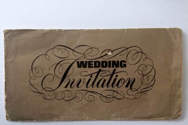 The invitation to Muhammad Ali's wedding blessing.