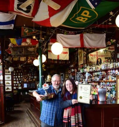 CAMRA pub of the Year in Sunderland and South Shields, The Steamboat in Mill Dam, South Shields with Kathleen Brain and Joe Mooney