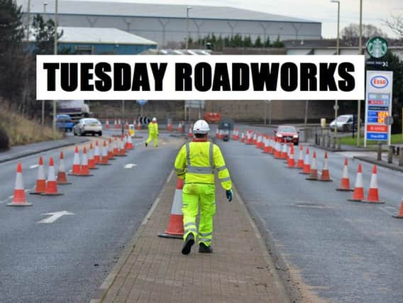 Roadworks across the South Tyneside area include the following: