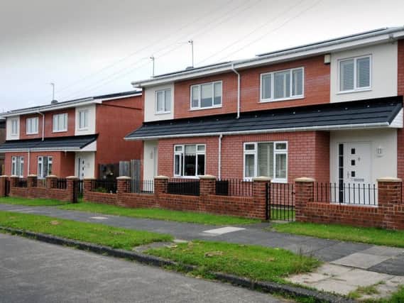 Council homes in Lincoln Road, South Shields.