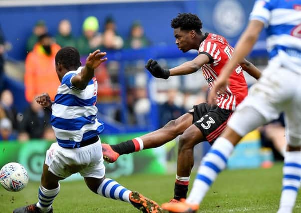 Ovie Ejaria gets in a shot in Sunderland's defeat at QPR last weekend. Picture by Frank Reid