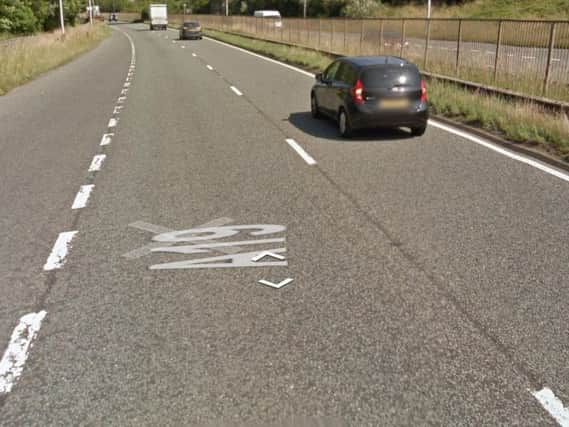 A lane of the A19 has been closed. Picture by Google Maps.