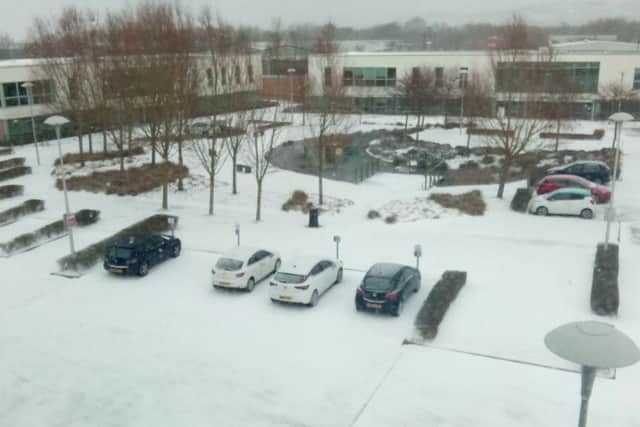 The 'mini Beast from the East' brought snow and ice over night