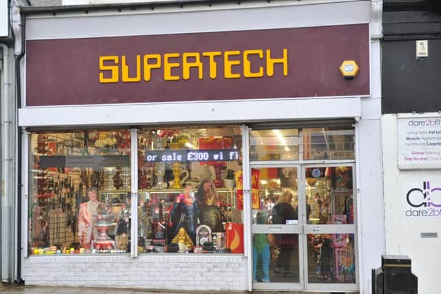 The Supertech shop in Fowler Street, South Shields