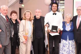 From left, Bob Olley, Sheila Graber, TMayor of South Tyneside, Coun Olive Punchion, Alex Ferguson and his grandson Jordan Alexander,  Mayoress of South Tyneside, Mrs Mary French, and Richard Ord.
