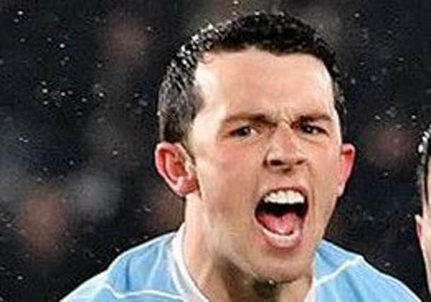 George Honeyman celebrates his goal at Derby County. Pictures by Frank Reid.