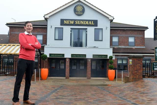 Manager Chris Lincoln outside the new-look New Sundial.