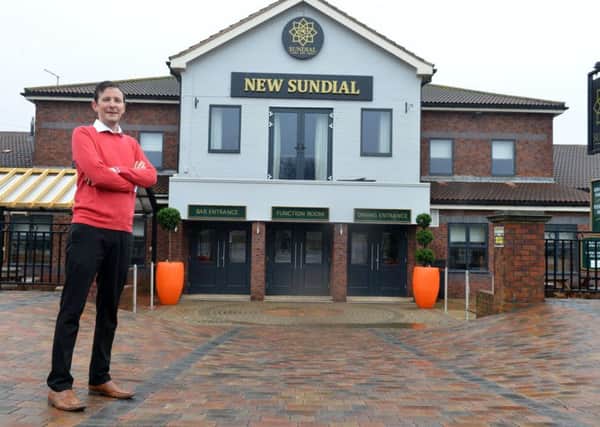 Manager Chris Lincoln outside the new-look New Sundial.