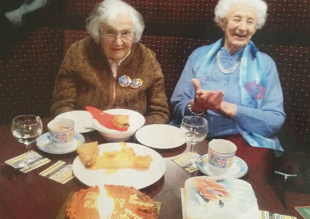 Sylvia Phillips and Doris Short celebrate their 99th birthdays