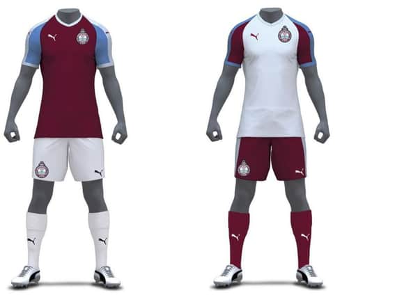 The club's new home and away kits.