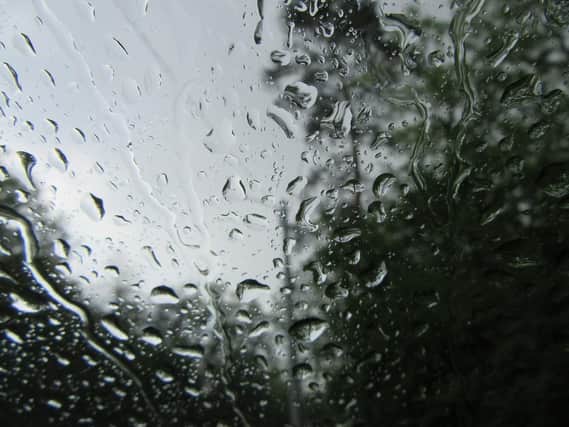 Rain on a windscreen. Picture c/o Pixabay