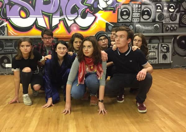 The Customs House Senior Youth Theatre cast  in The Ceasefire Babies