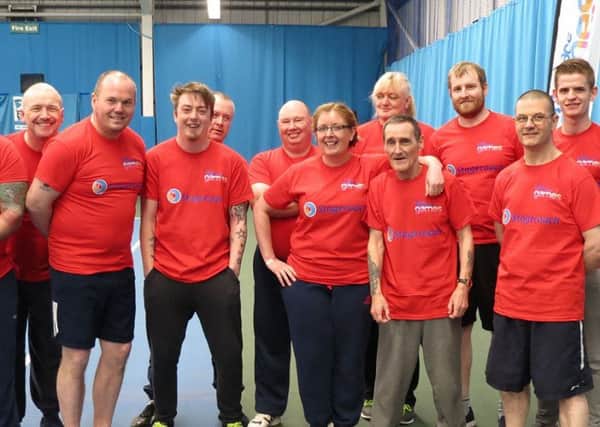 The Stagecoach team ready for the Active Workplace Games challenges.