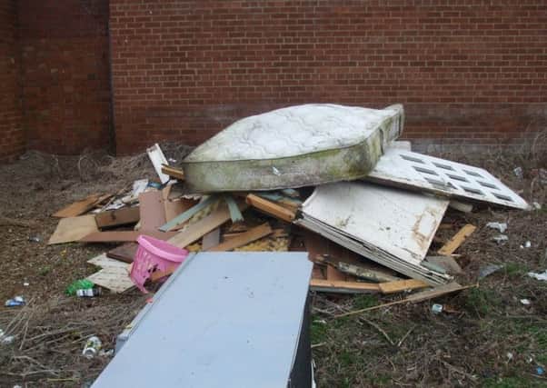 Flytipping in West Holborn South Shields