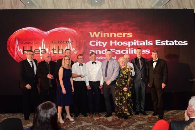 70th Award winner for Sunderland City Hospital Estates & Facilities Service Team, at the Suneland and South Tyneside Health Awards 2018 at the Roker Hotel, Sunderland, last night.