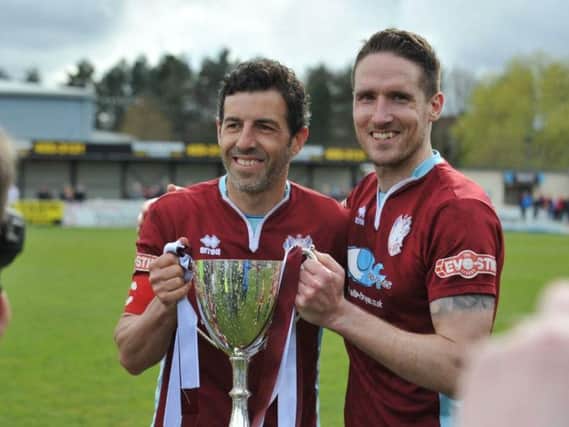South Shields FC players are happy with the latest silverware.
