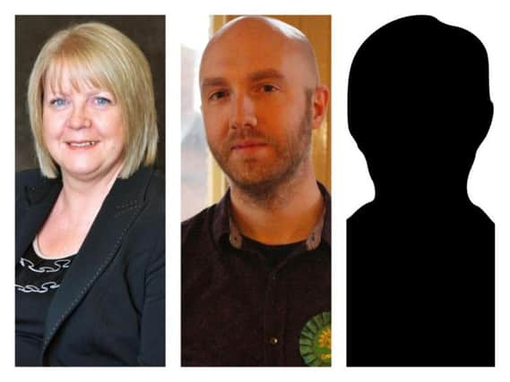 Candidates for the Simonside and Rekendyke ward, from left, Lynne Proudlock (Labour), Peter Bristow (Green Party), David Gamblin (Conservative - no picture or statement supplied).