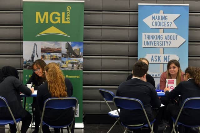 Mortimer Community College speed dating business event.