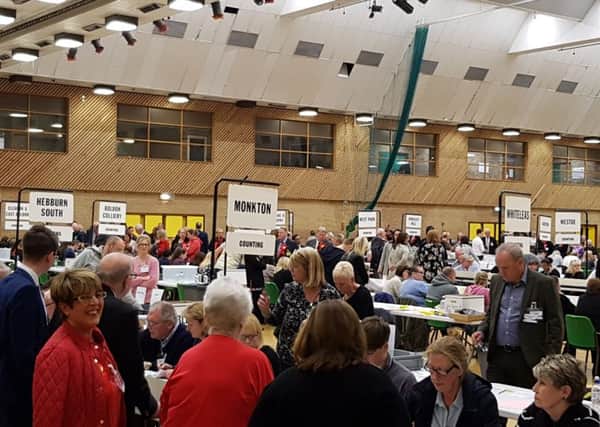 The election count in South Tyneside.