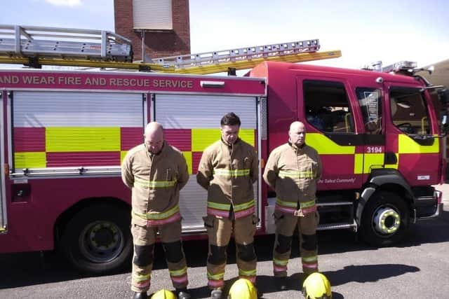 South Shields firefighters pay their respects