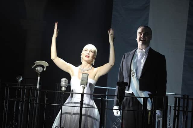 Bill Kenwright production of
EVITA
lyrics by Tim Rice
music by Andrew Lloyd Webber
directed by Bob Thomson and Bill Kenwright