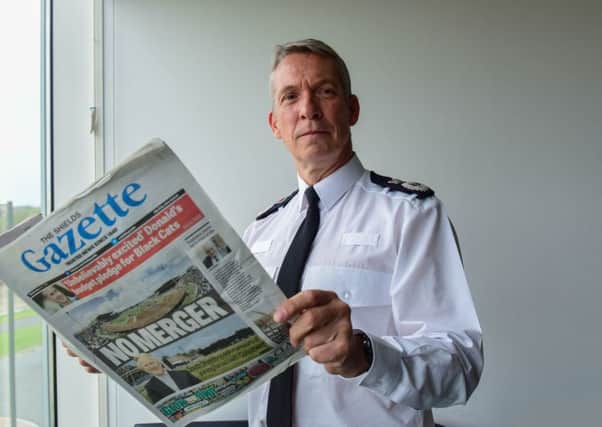 Chief Constable of Northumbria Police Winton Keenan during his visit to the Sunderland Echo offices at Rainton Bridge this morning.
