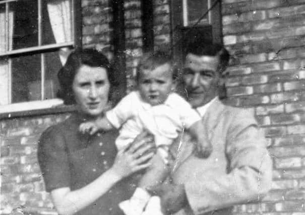 Lucy and Jack Grewcock, with their son Terence, just months before the tragedy.