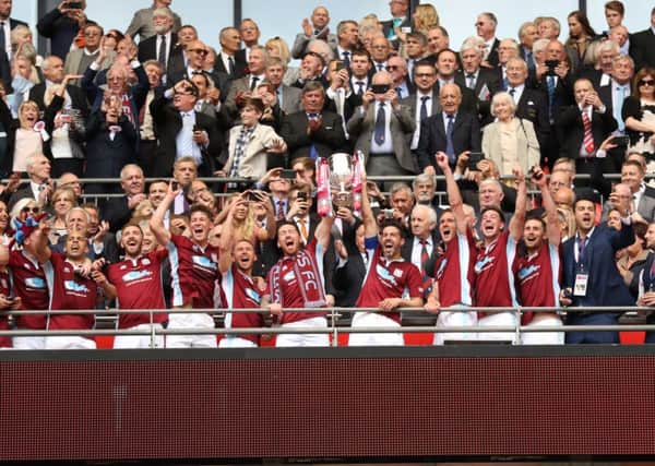 The play will chart the success story of South Shields FC, including their stunning win at Wembley. Picture by Peter Talbot.