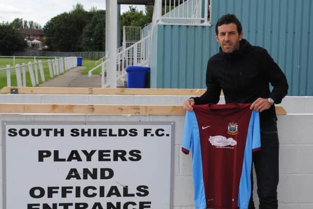 Julio Arca signed for Shields in September 2015.