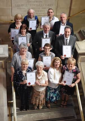 South Tyneside 40-year emploees with the Mayor and Mayoress