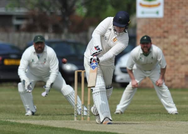 Boldons slips pay close attention to Washingtons batsman Adam Hickey, played at Boldon Cricket and Squash Club last weekend.