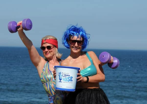 Charity fancy dress boot camp with Beth Carruthers and Louise Scott (L)