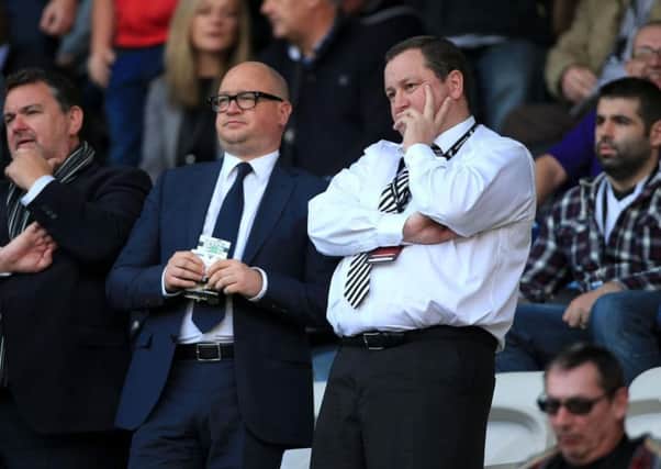 Lee Charnley and Mike Ashley