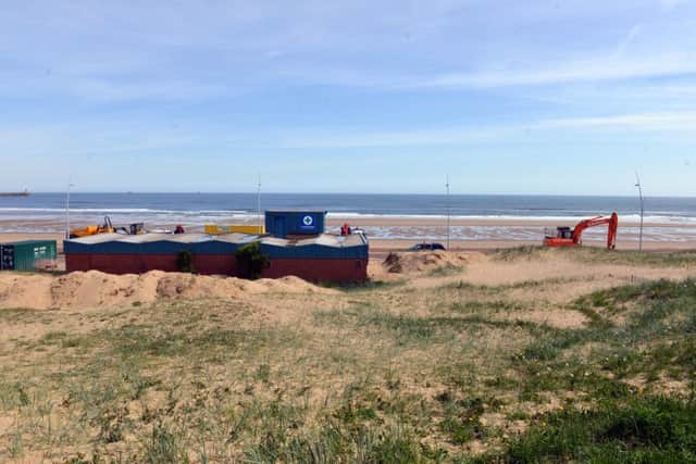 Work is being carried out on Sandhaven beach ahead of the summer season.