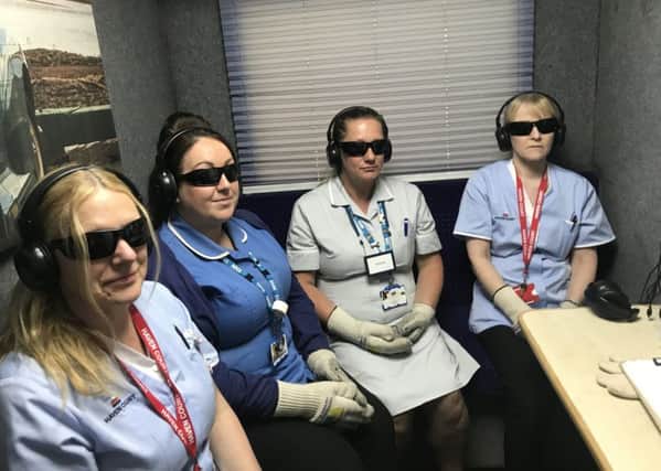 Staff experience dementia through the virtual reality machine