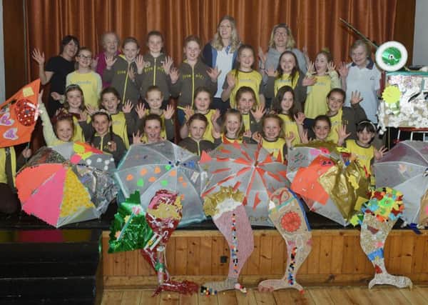 The 5th Jarrow Brownies with help from ladies from Williby Roc's have been making a model of a Dragon to take part in Jarrow Festival. Pic Doug Moody Photography.