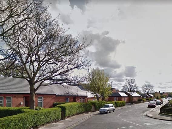 The chip pan fire happened in the kitchen of a bungalow in Salem Street, Jarrow. Image copyright Google Maps.