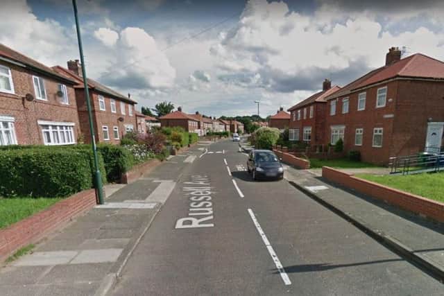 Russell Avenue in South Shields. Image copyright Google Maps.
