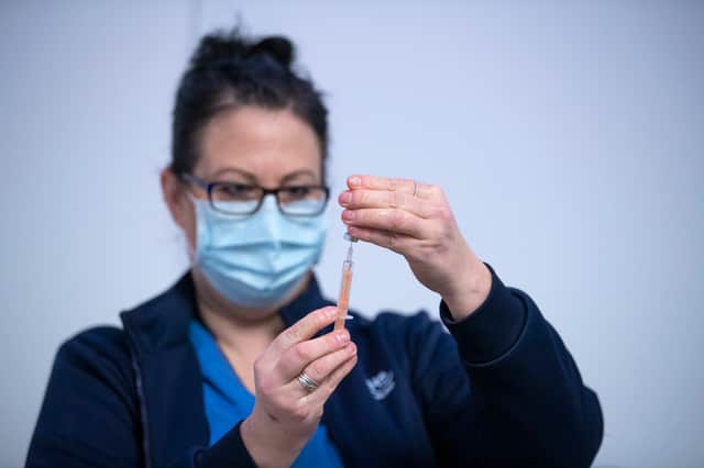 An estimated 75,000 nurses in the UK haven’t received a first Covid jab (Photo by Jane Barlow - Pool/Getty Images)