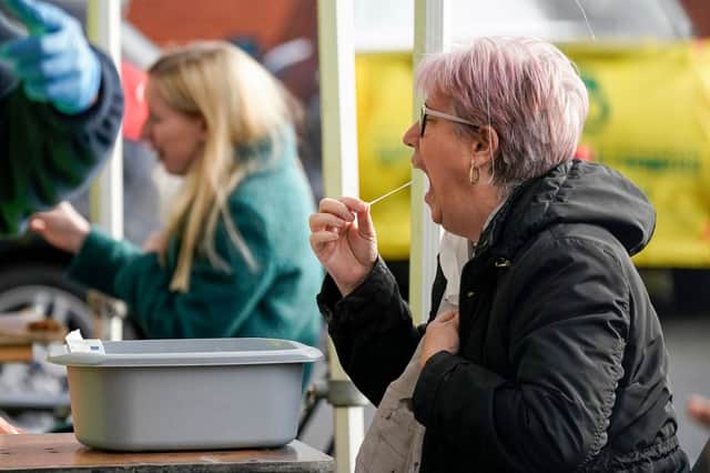 People begin surge testing for the Kent coronavirus variant - which is thought to spread more easily than the original novel coronavirus - in Mancheste (Photo: Christopher Furlong/Getty Images)